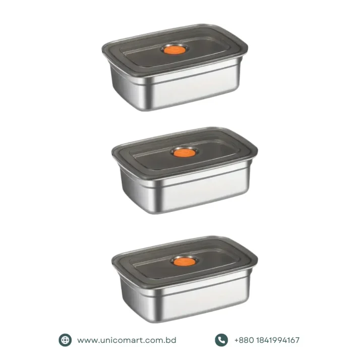 2 PCS Premium Stainless Steel Food Container - Image 2