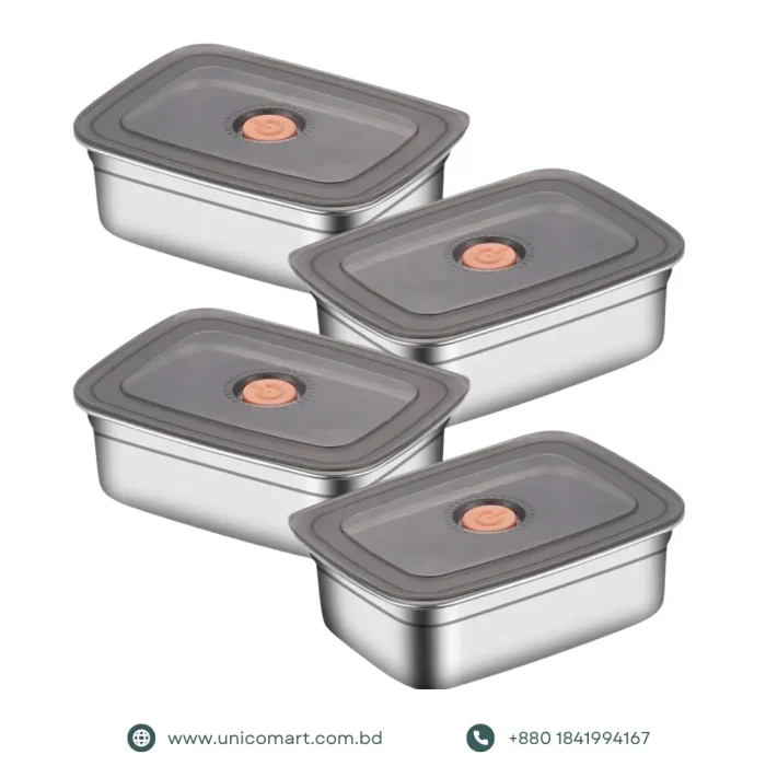 2 PCS Premium Stainless Steel Food Container - Image 3