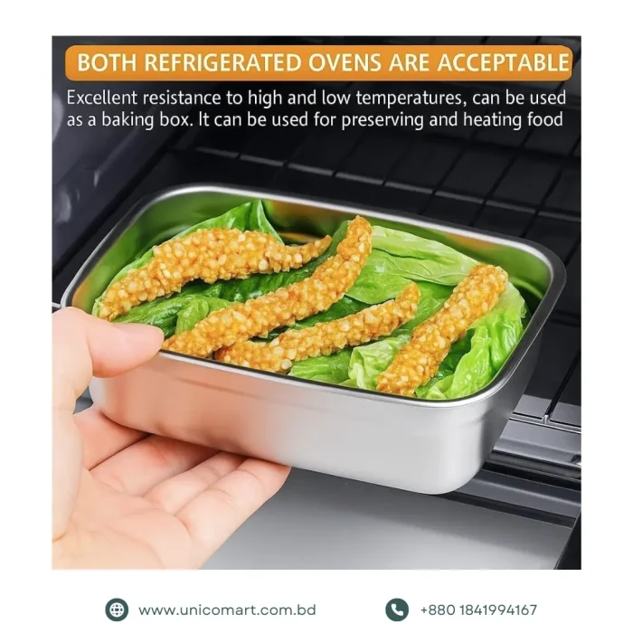2 PCS Premium Stainless Steel Food Container - Image 4
